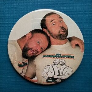 SALE 6 for $15! WWF The Bushwhackers Handmade Vintage 2.25" Button